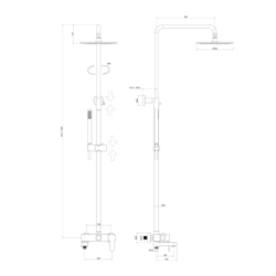 Kolumna wannowa blu Kolumny Natryskowe biały mat PAFFONI RUBINETTERIE ZCOL632BO