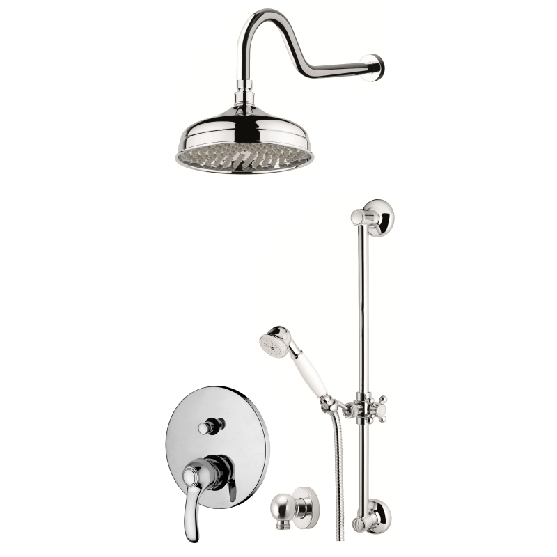 Zestaw natryskowy podtynkowy Flavia chrom PAFFONI RUBINETTERIE FA015ZNF.CR