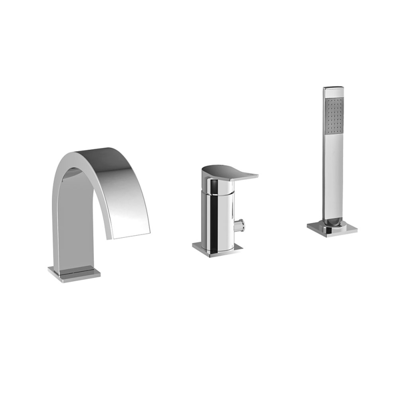 Bateria wannowa 3-otworowa Tilt chrom PAFFONI RUBINETTERIE TI040CR