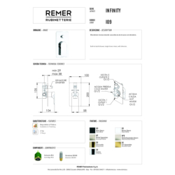 Bateria podtynkowa 2-drożna Infinity chrom DANIEL RUBINETTERIE IR612CR