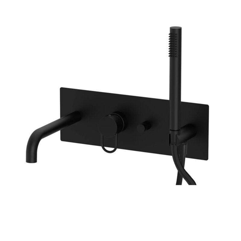 Bateria wannowa podtynkowa Joker czarny mat PAFFONI RUBINETTERIE JK001NO