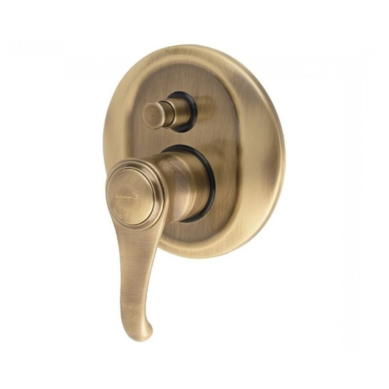 Bateria podtynkowa 2-drożna Tiffany stare złoto EMMEVI RUBINETTERIE 6019BR