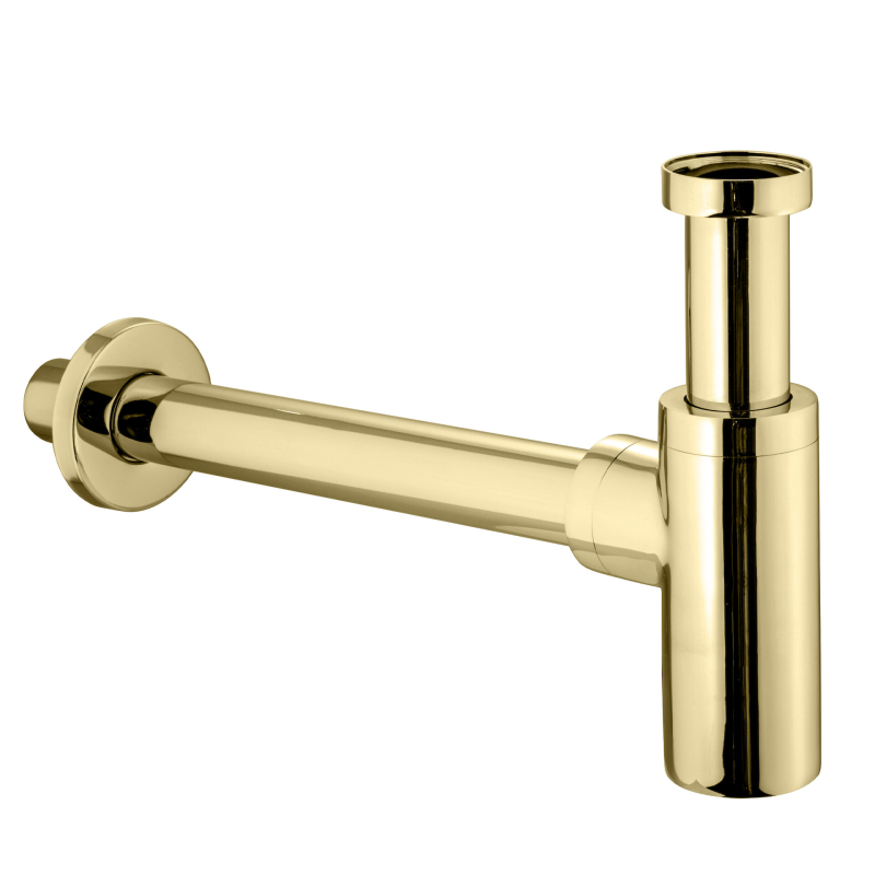 Półsyfony umywalkowy metalowy Akcesoria złoty błyszczący DANIEL RUBINETTERIE A750DO