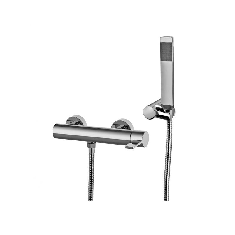 Bateria natryskowa ścienna Rock chrom PAFFONI RUBINETTERIE RO168DCR