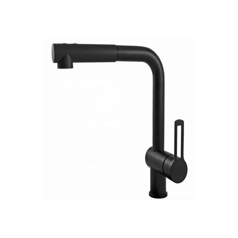 Bateria zlewozmywakowa stojąca Ringo czarny mat PAFFONI RUBINETTERIE RIN285NO