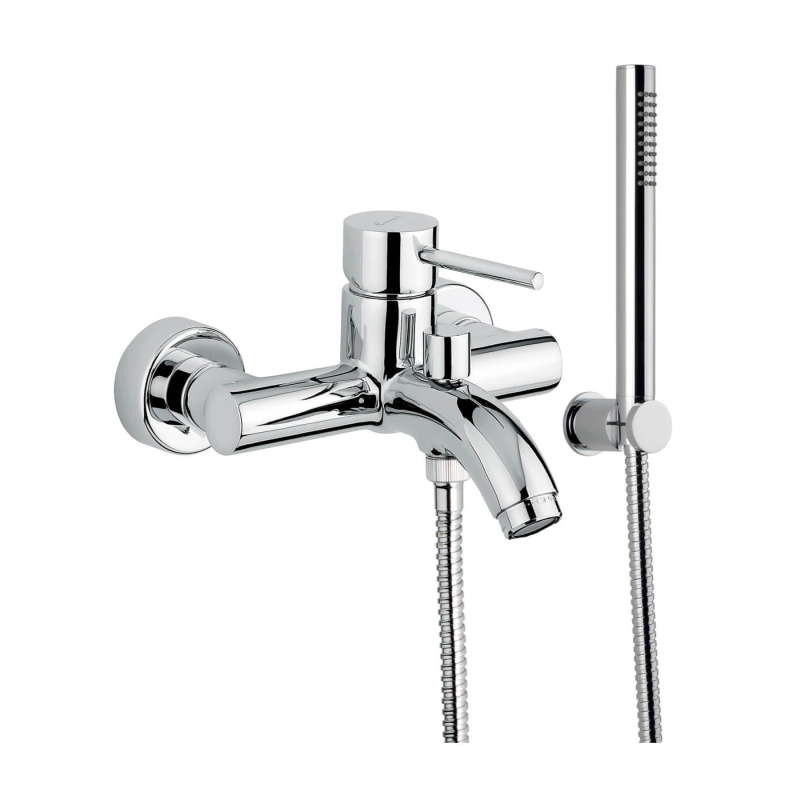 Bateria wannowa ścienna Piper chrom EMMEVI RUBINETTERIE 45001BCR