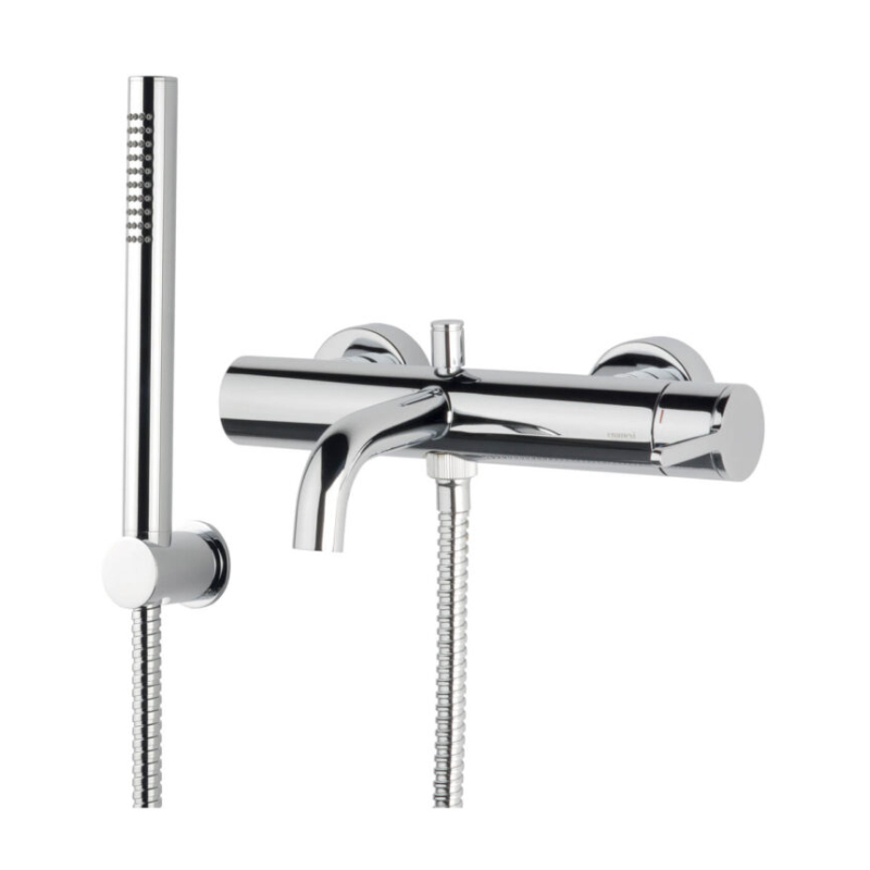 Bateria wannowa ścienna Filo chrom EMMEVI RUBINETTERIE 85001BCR