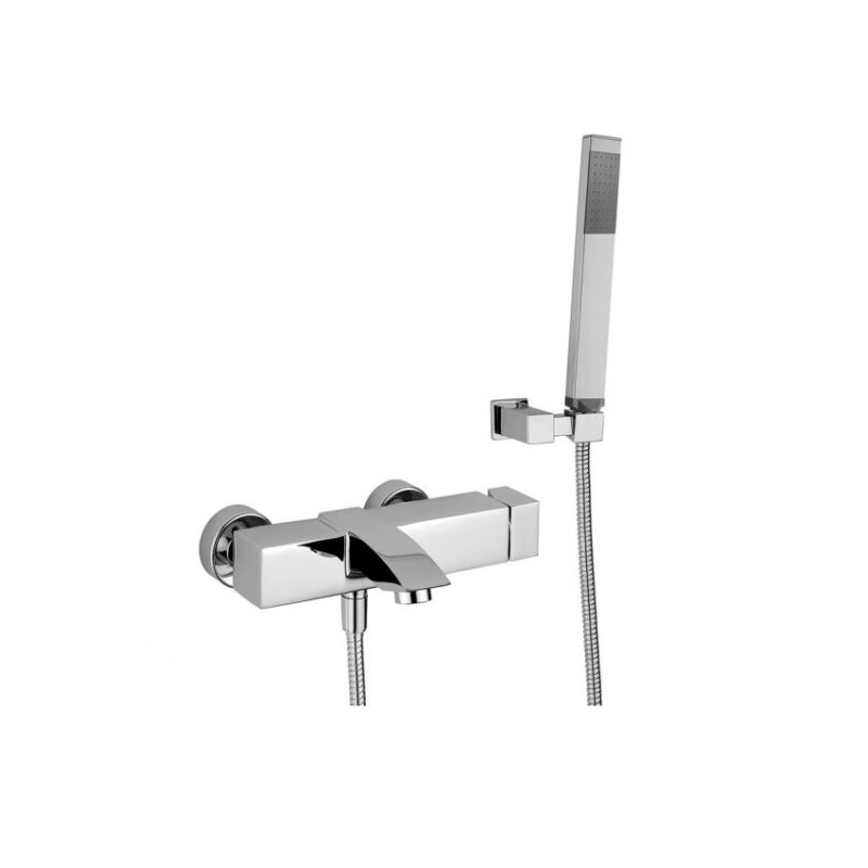 Bateria wannowa ścienna Level chrom PAFFONI RUBINETTERIE LEC023CR