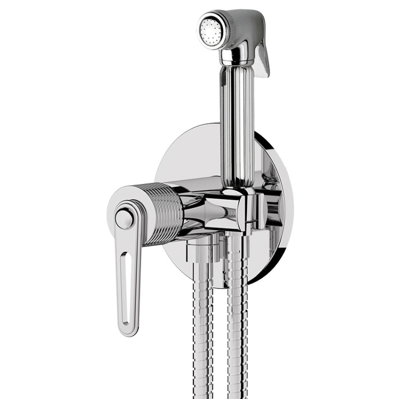 Bateria bidetowa podtynkowa Brooklyn chrom DANIEL RUBINETTERIE BY645DCZ