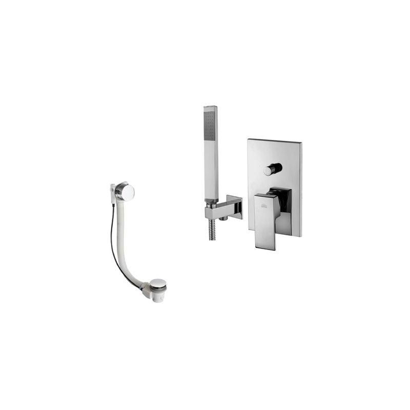 Zestaw wannowy podtynkowy z napełnieniem przez przelew Elle chrom PAFFONI RUBINETTERIE EL015ZWSCR