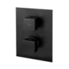 Bateria podtynkowa termostatyczna 2-drożna Elle czarny mat PAFFONI RUBINETTERIE LEQ518NO