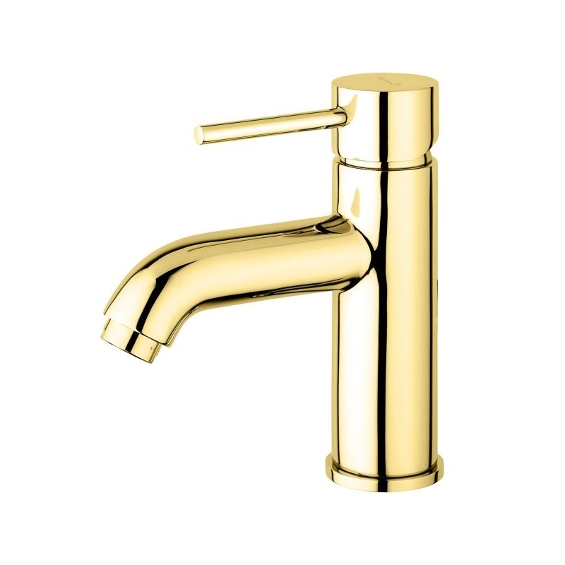 Bateria umywalkowa stojąca (clickclack) Piper złoty błyszczący EMMEVI RUBINETTERIE 45003KOR
