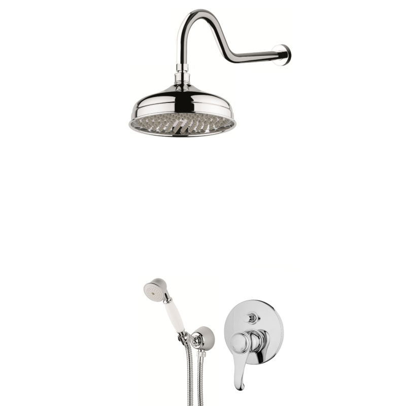 Zestaw natryskowy podtynkowy Tiffany chrom EMMEVI RUBINETTERIE TIF015ZSC1ACR