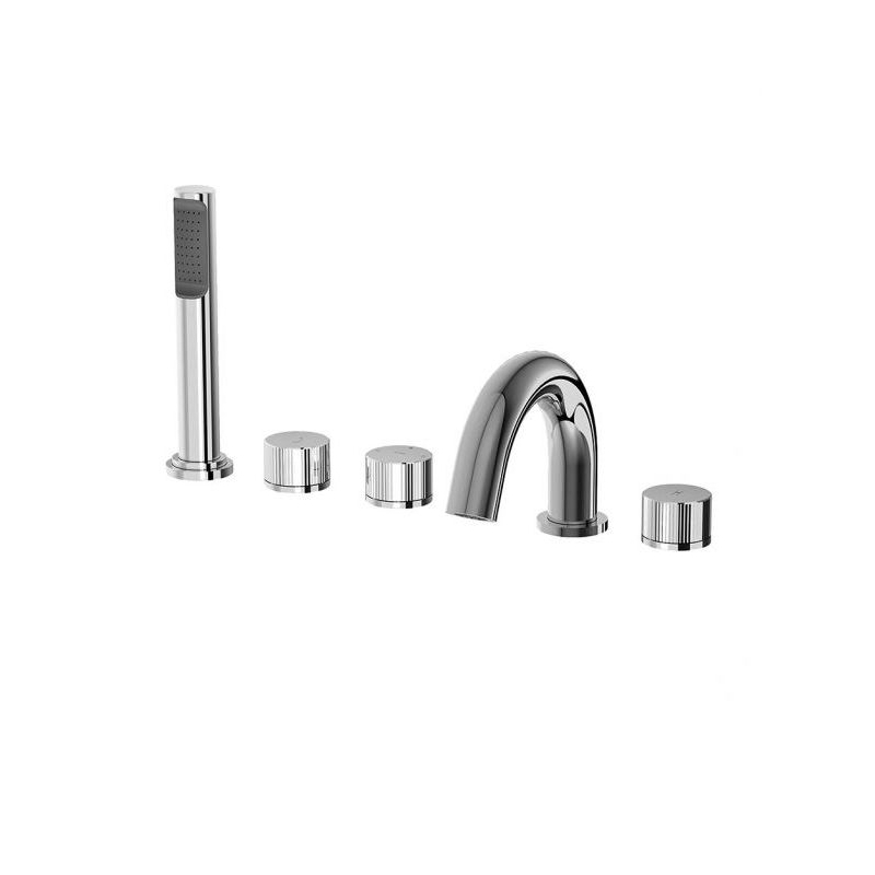 Bateria wannowa 5-otworowa Jo chrom PAFFONI RUBINETTERIE JO044CR