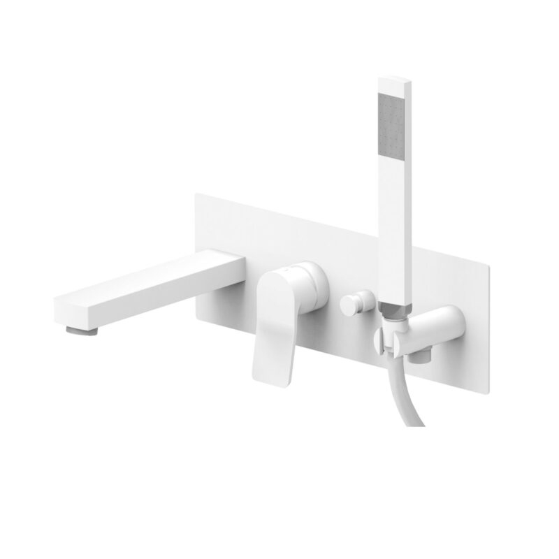 Bateria wannowa podtynkowa Tilt biały mat PAFFONI RUBINETTERIE TI001BO