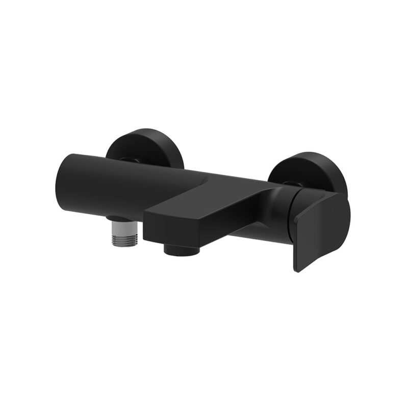 Bateria wannowa ścienna (korpus) Tilt czarny mat PAFFONI RUBINETTERIE TI022NO