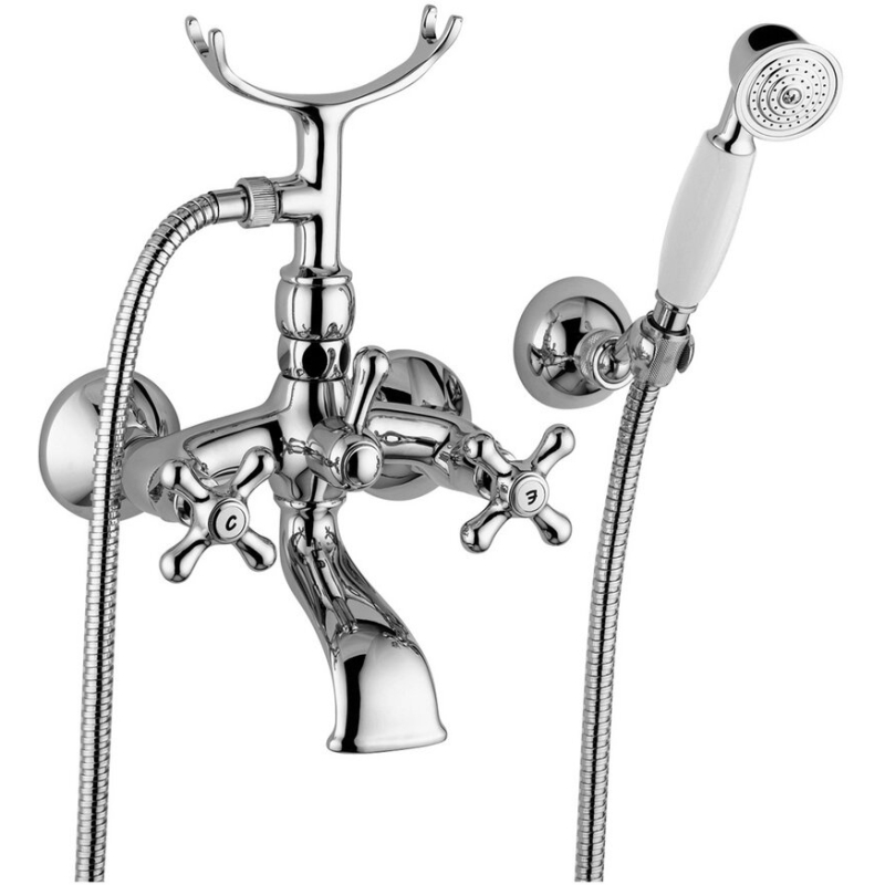 Bateria wannowa ścienna Iris chrom PAFFONI RUBINETTERIE IRV027CR