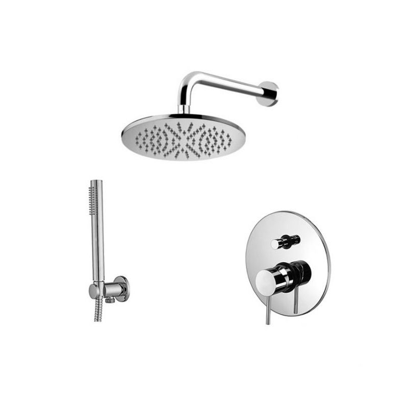 Zestaw natryskowy podtynkowy l-400mm fi-22,5cm Light chrom PAFFONI RUBINETTERIE LIG015ZSC2A