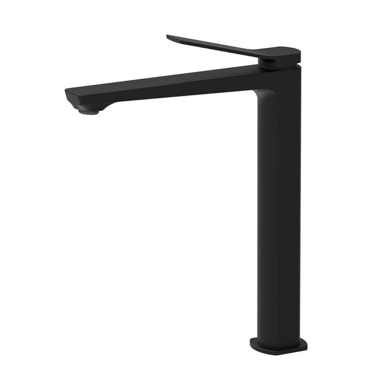 Bateria umywalkowa wysoka (bez korka) Tilt czarny mat PAFFONI RUBINETTERIE TI081NO