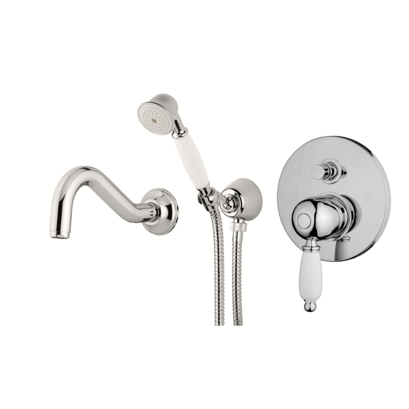 Zestaw wannowy podtynkowy Laguna chrom EMMEVI RUBINETTERIE LAG015ZWWCR