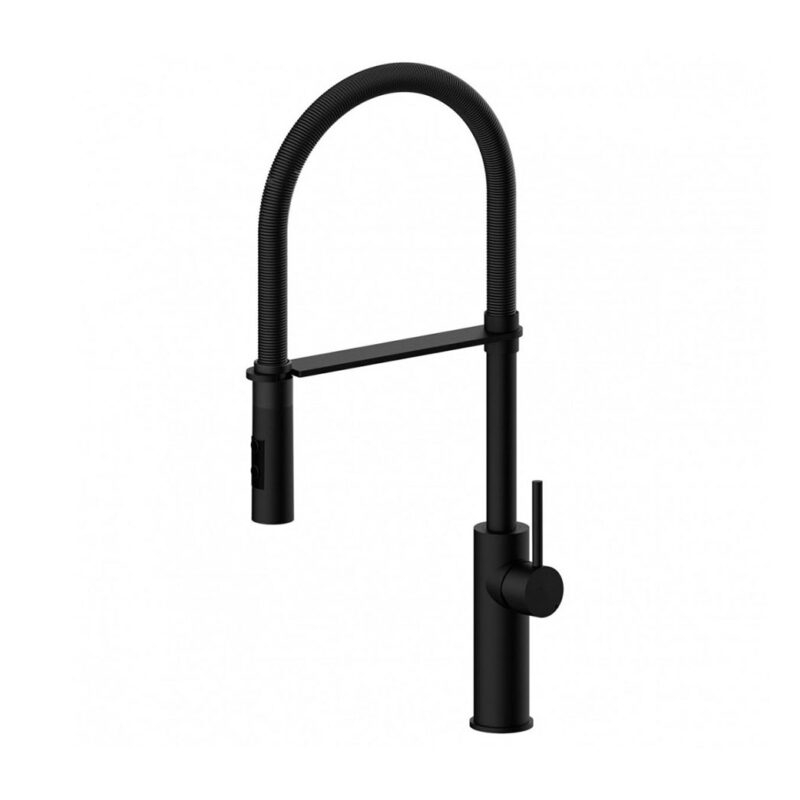 Bateria zlewozmywakowa stojąca Light czarny mat PAFFONI RUBINETTERIE LIG179NONO