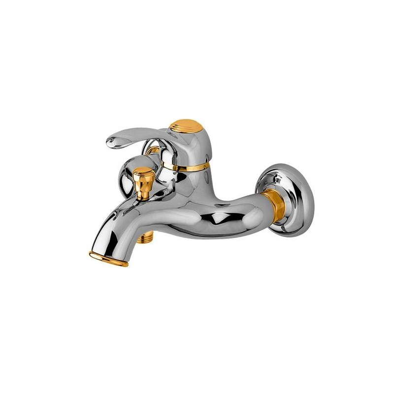 Bateria wannowa ścienna (korpus) Flavia chrom/złoto PAFFONI RUBINETTERIE FA022CO