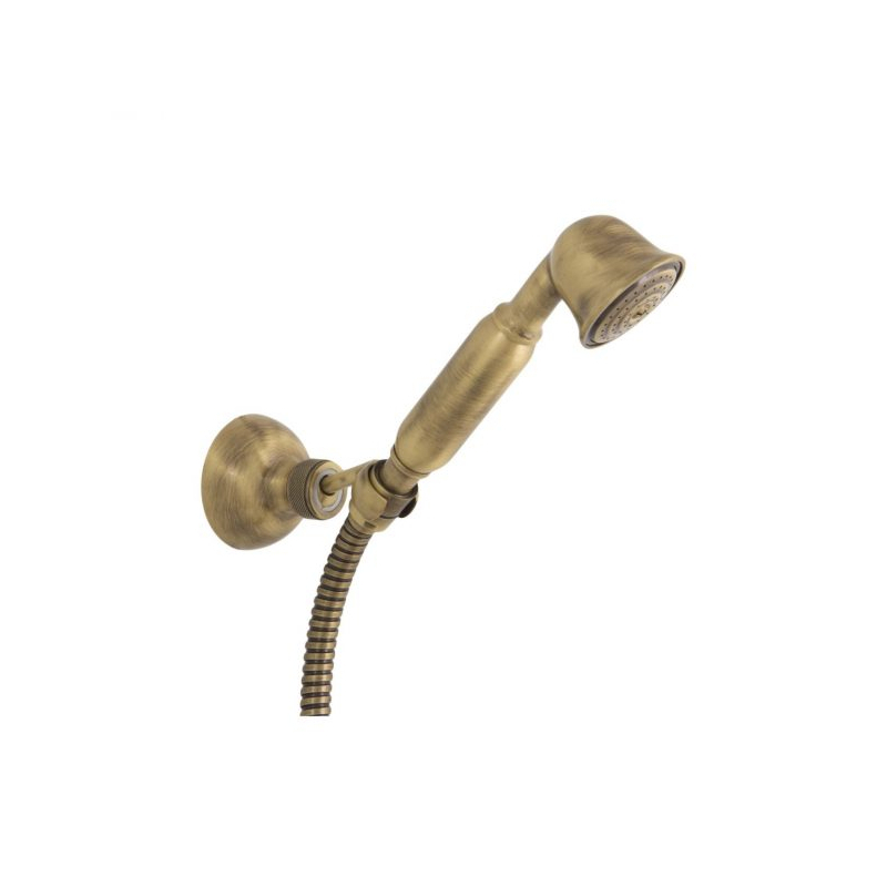 Zestaw 3w1 laguna Rączki Natryskowe stare złoto EMMEVI RUBINETTERIE EM110BR