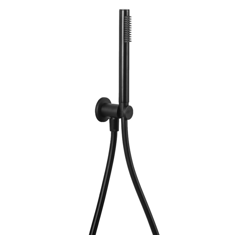 Zestaw 3w1 tondo Rączki Natryskowe czarny mat PAFFONI RUBINETTERIE ZDUP094NO