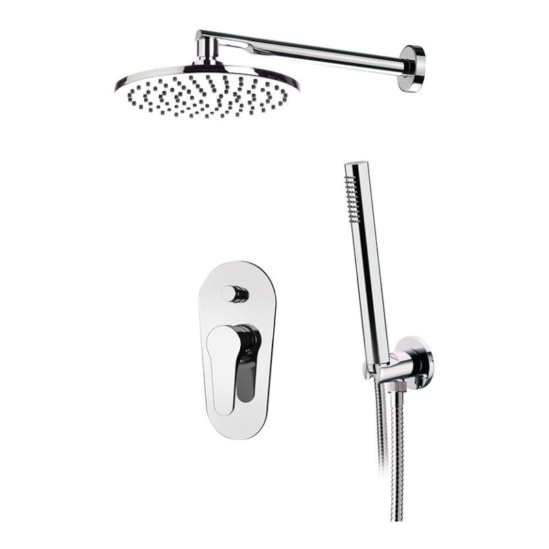 Zestaw natryskowy podtynkowy omega Omega chrom DANIEL RUBINETTERIE OM615ZCR