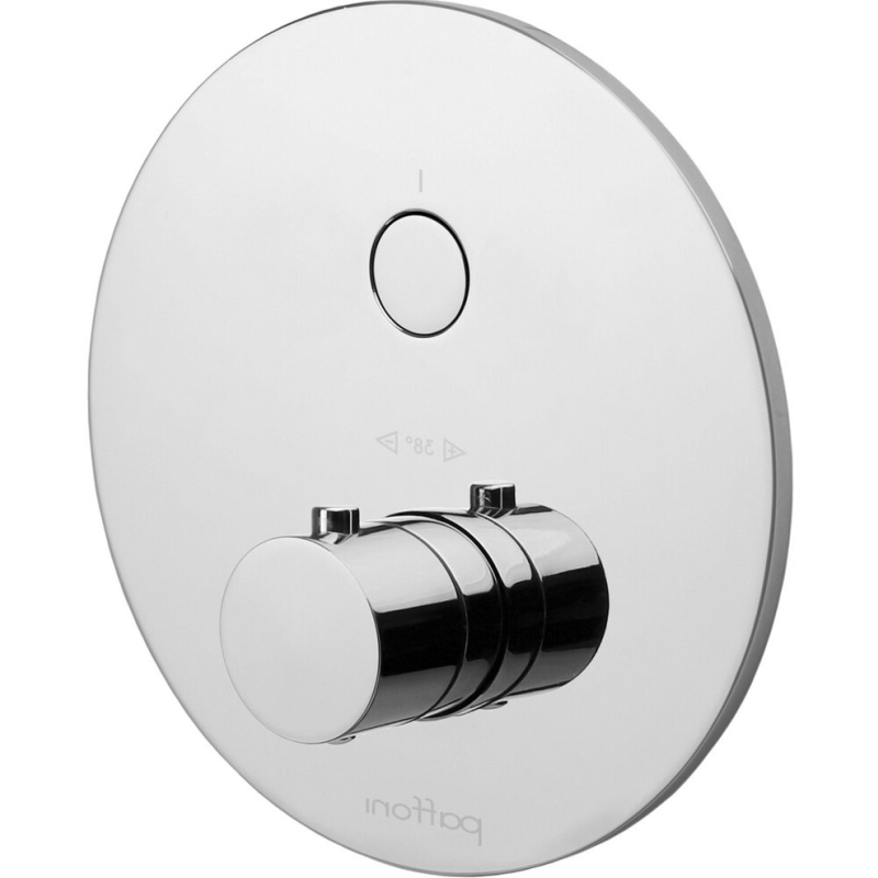 Bateria podtynkowa termostatyczna 1-drożna Stick, Jo, Joker, Light chrom PAFFONI RUBINETTERIE CPT013CR