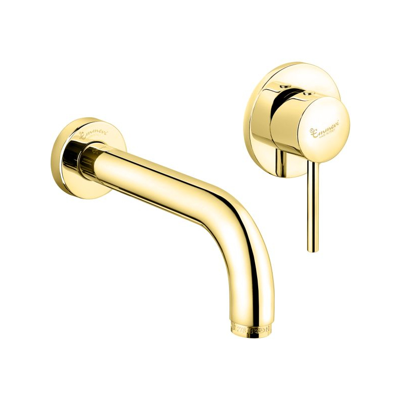 Bateria umywalkowa podtynkowa Piper złoty błyszczący EMMEVI RUBINETTERIE 45055-18OR