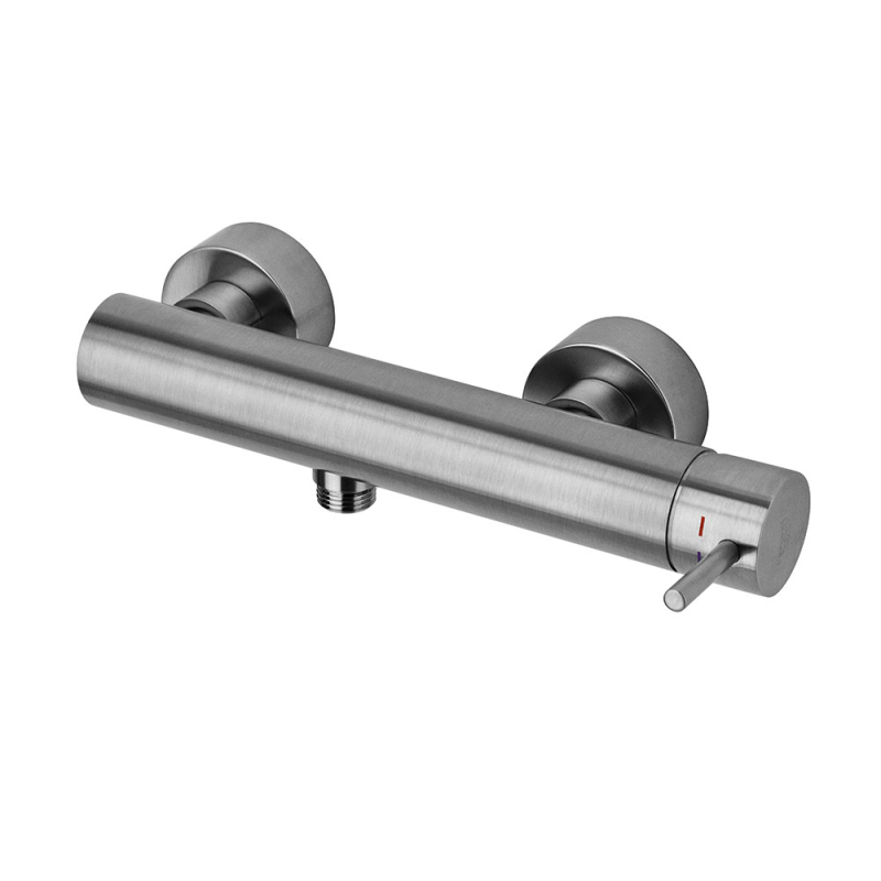 Bateria natryskowa ścienna (korpus) Light stal szczotkowana PAFFONI RUBINETTERIE LIG168ST