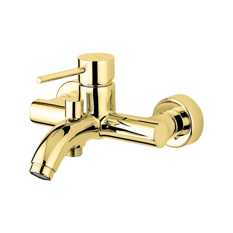Bateria wannowa ścienna (korpus) Piper złoty błyszczący EMMEVI RUBINETTERIE 45001OR