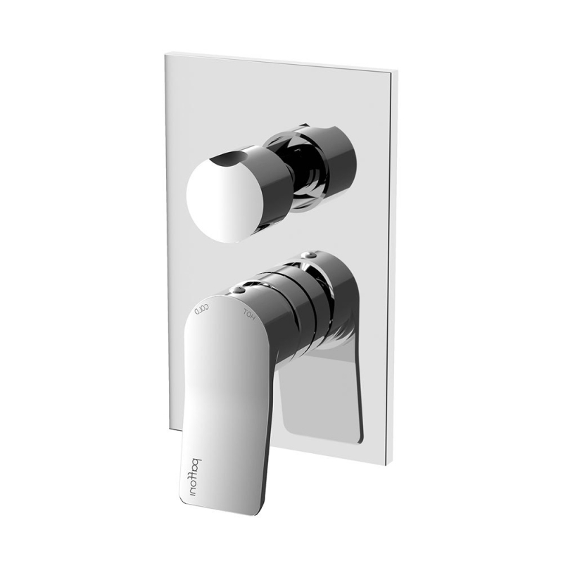 Bateria podtynkowa 3-drożna z przełącznikiem mechanicznym Tilt chrom PAFFONI RUBINETTERIE TI019CR