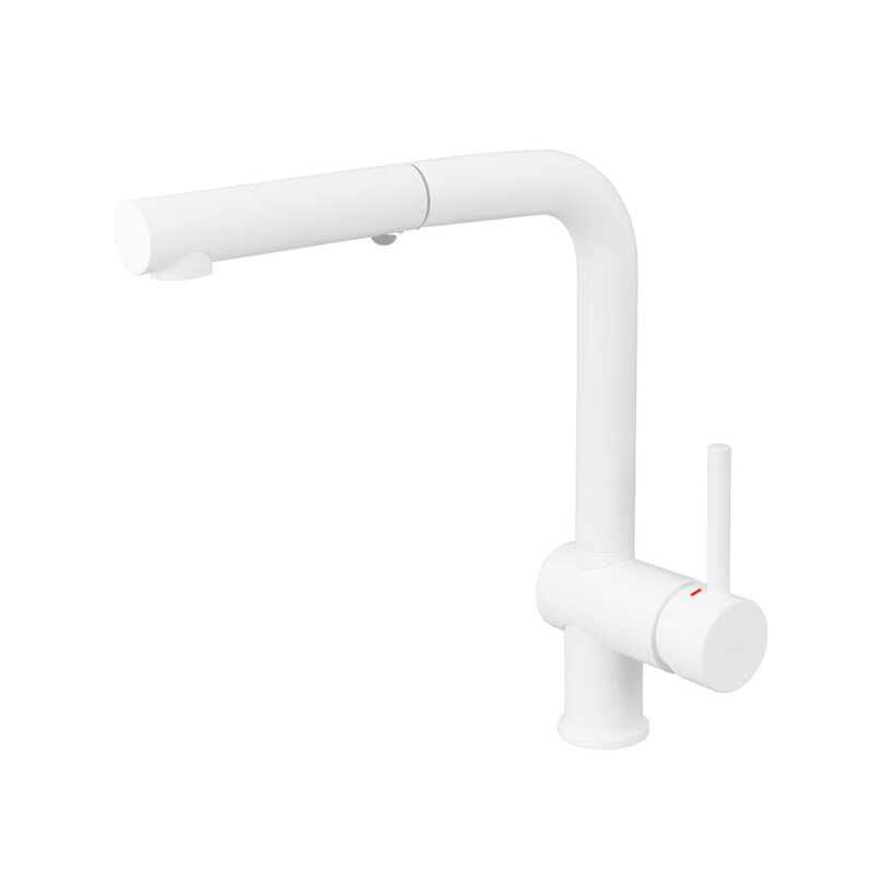 Bateria zlewozmywakowa stojąca Light biały mat PAFFONI RUBINETTERIE LIG285BO