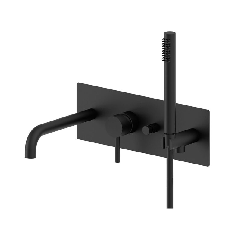 Bateria wannowa podtynkowa Light czarny mat PAFFONI RUBINETTERIE LIG001NO