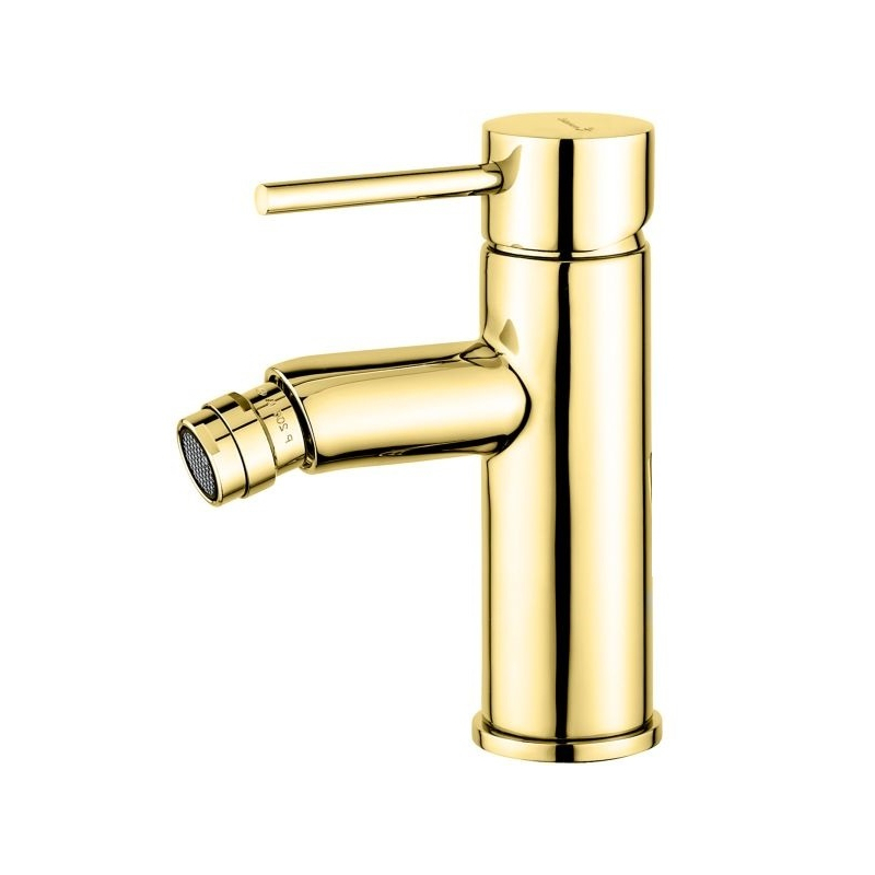 Bateria bidetowa stojąca Piper złoty błyszczący EMMEVI RUBINETTERIE 45004OR