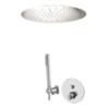 Zestaw natryskowy podtynkowy z deszczownicą sufitową Jo chrom PAFFONI RUBINETTERIE JO015ZES01CR