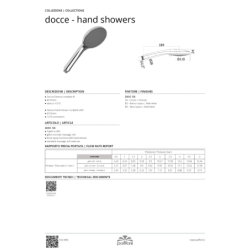 Rączka natryskowa (biała) Rączki Natryskowe biały mat PAFFONI RUBINETTERIE ZDOC125BO