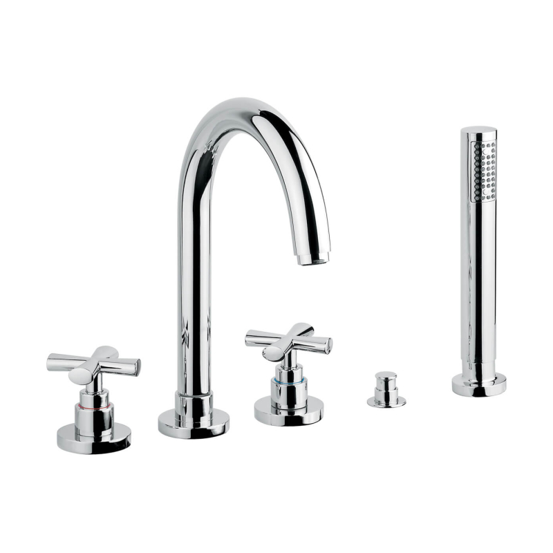 Bateria wannowa 5-otworowa Spirit New chrom EMMEVI RUBINETTERIE 31121CR