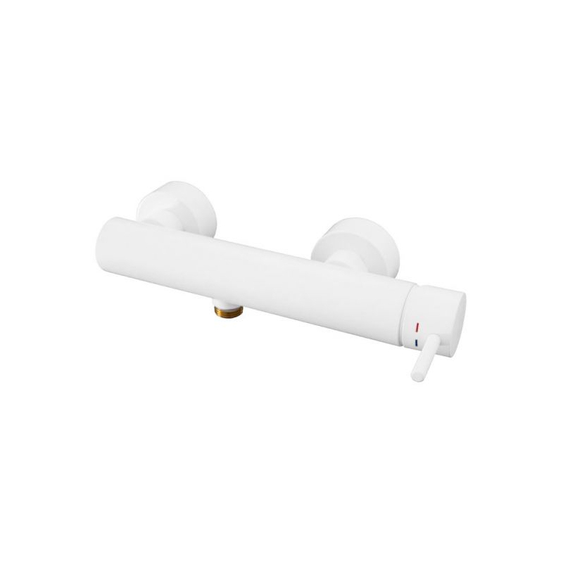 Bateria natryskowa ścienna (korpus) Light biały mat PAFFONI RUBINETTERIE LIG168BO