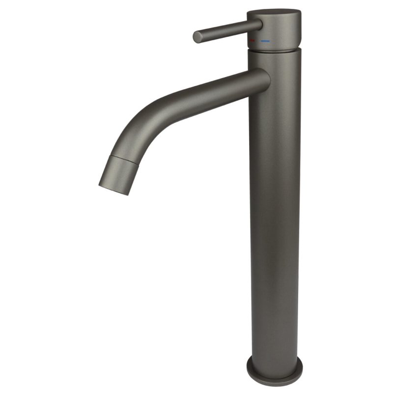 Bateria umywalkowa wysoka (clickclack) Light grafitowy PAFFONI RUBINETTERIE LIG081KMG