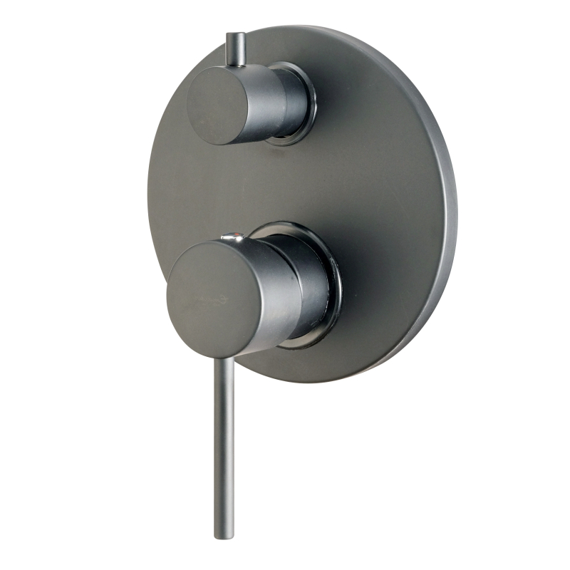 Bateria podtynkowa 3-drożna Piper czarny mat EMMEVI RUBINETTERIE 45029NO