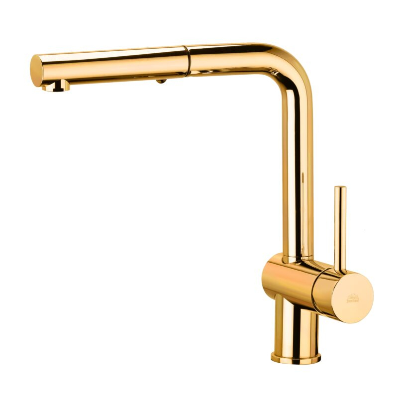 Bateria zlewozmywakowa stojąca Light złoty PAFFONI RUBINETTERIE LIG285HG