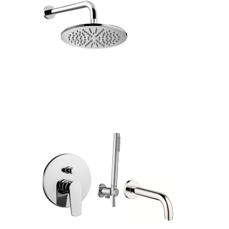 Zestaw wannowy podtynkowy Nicla chrom EMMEVI RUBINETTERIE NIC019ZSCW3GCR