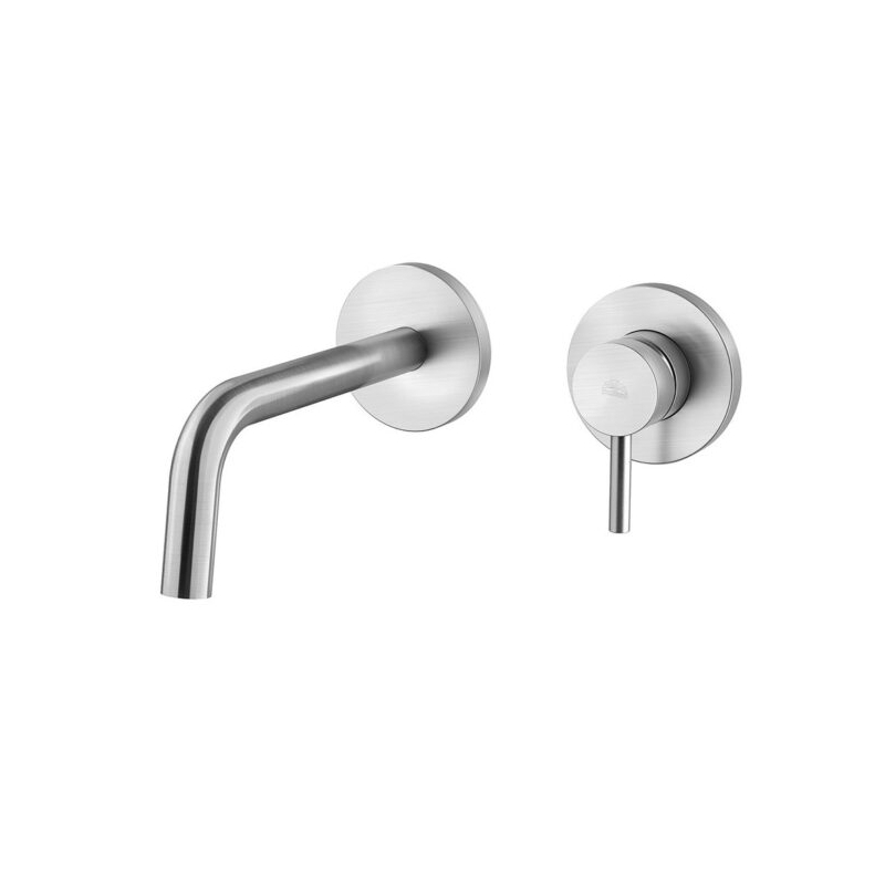 Bateria umywalkowa podtynkowa 245mm Light stal szczotkowana PAFFONI RUBINETTERIE LIG007ST70