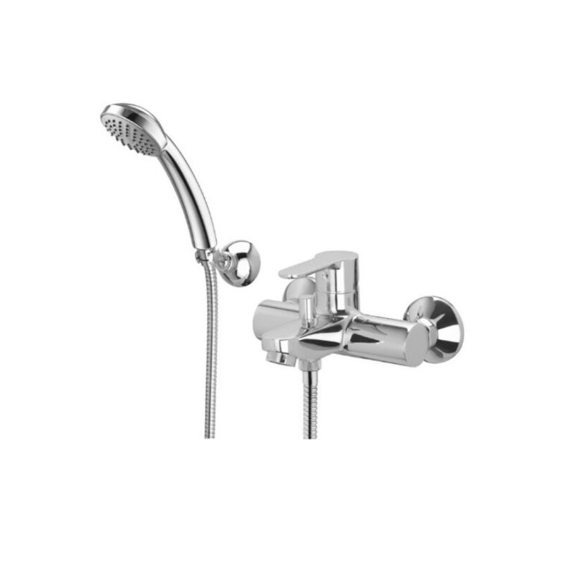 Bateria wannowa ścienna Blu chrom PAFFONI RUBINETTERIE BLU023CR