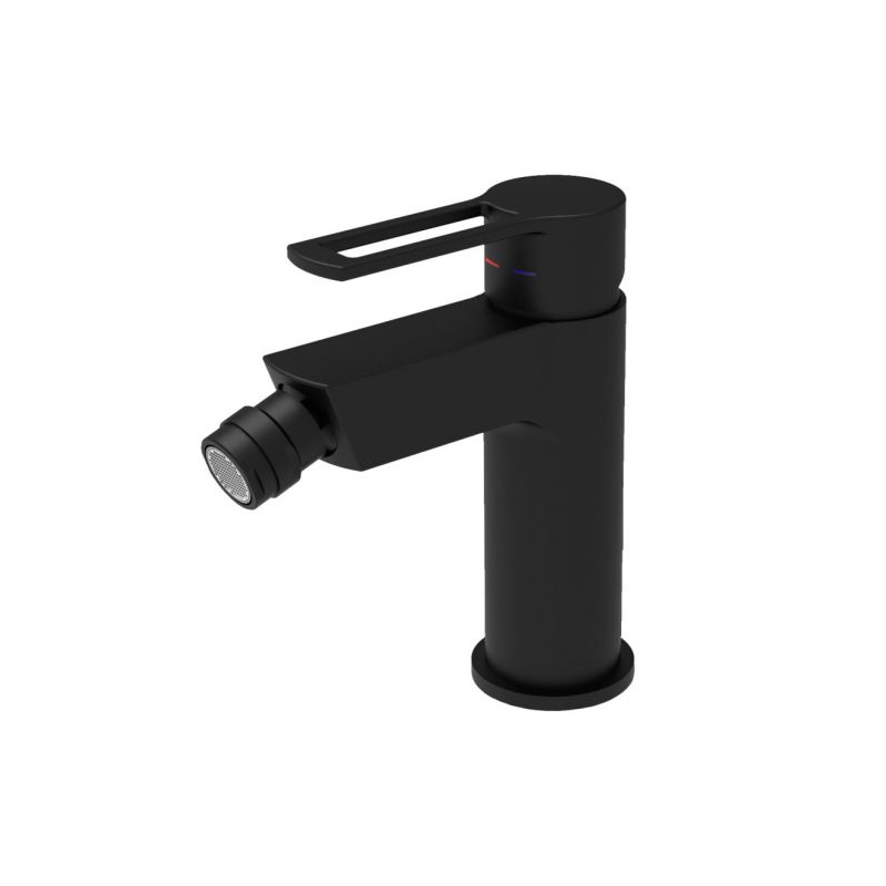 Bateria bidetowa stojąca Ringo czarny mat PAFFONI RUBINETTERIE RIN135NO