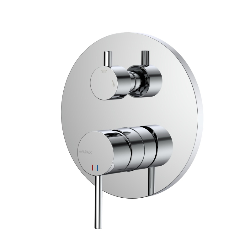 Bateria prysznicowo wannowa podtynkowa dwufunkcyjna Ultimate chrom AVAPAX ABUL521111