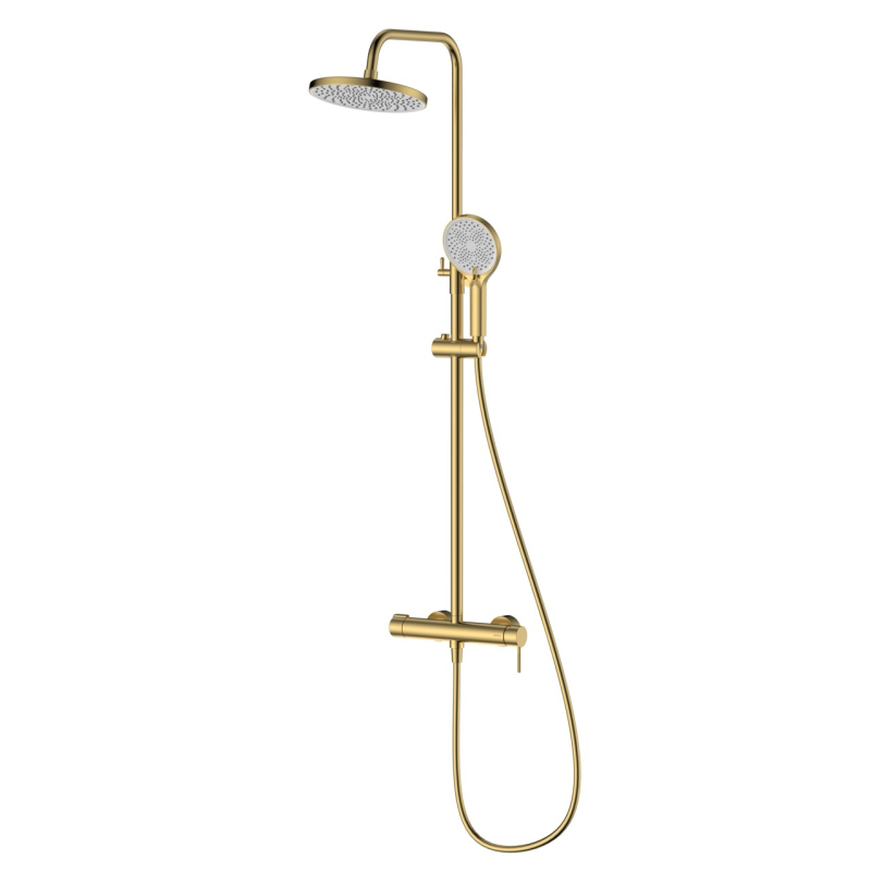 Deszczownica z baterią prysznicową dwufunkcyjną Ultimate złoty AVAPAX ADUL6212C1